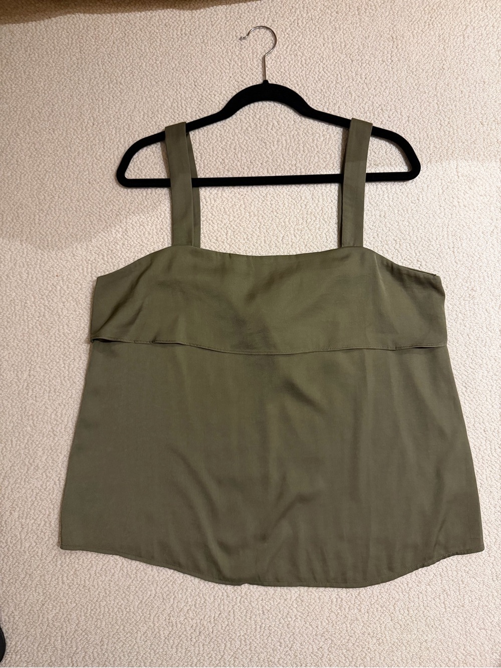 Banana Republic Olive Tank Top with Wide Straps